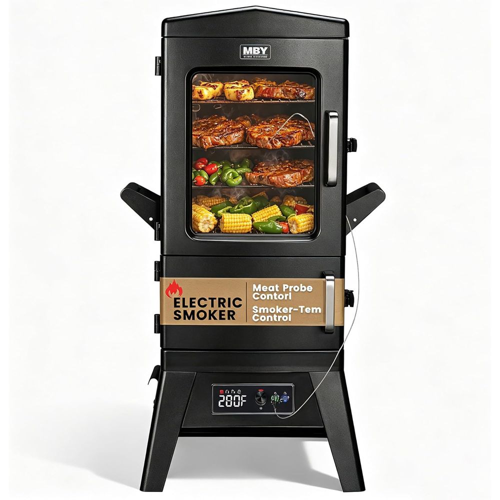 Electric Smoker Bbq - Large Capacity BBQ Electric Smoker with