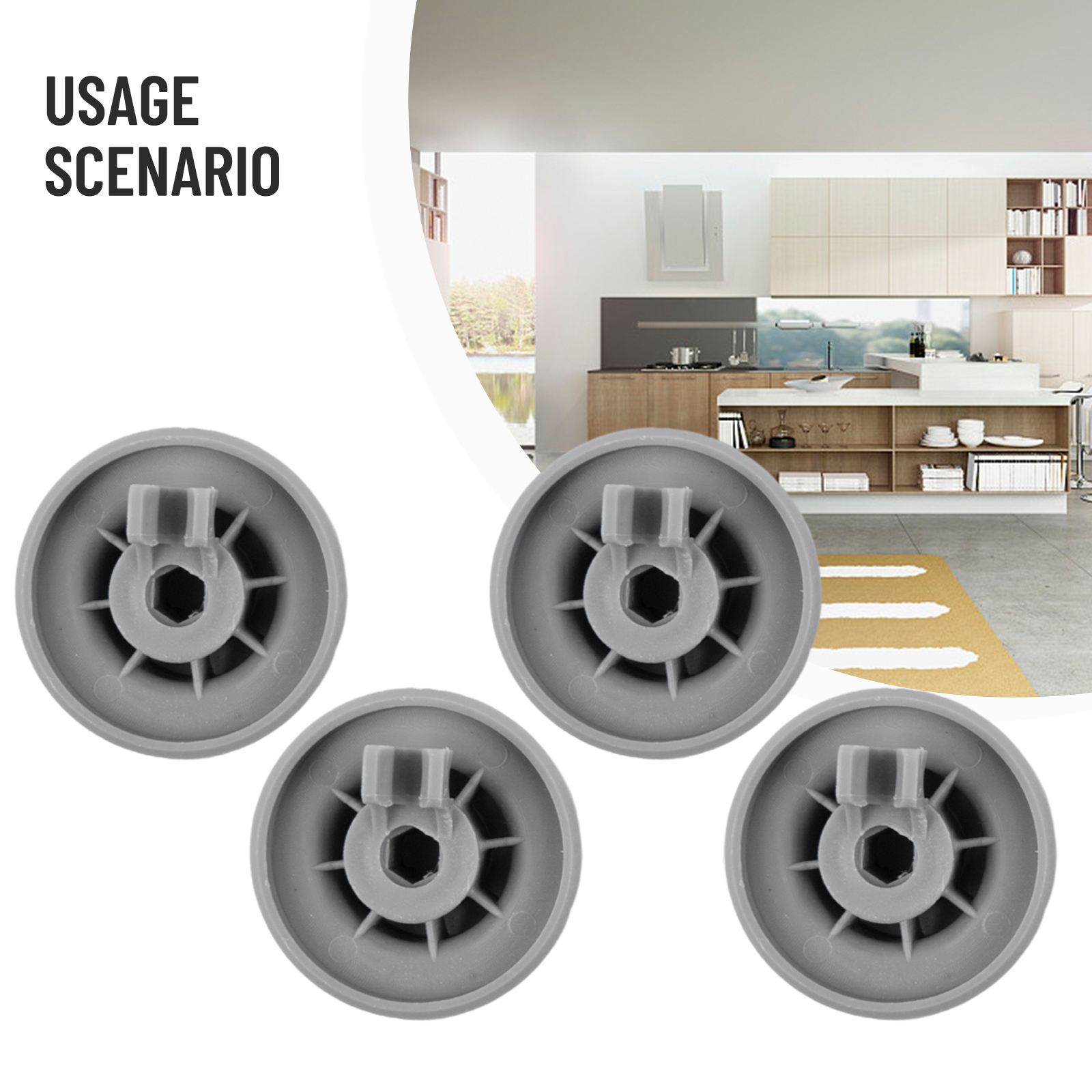 Kitchen Appliances Bosch - 4 Pcs Wheels Set For Bosch-Siemens