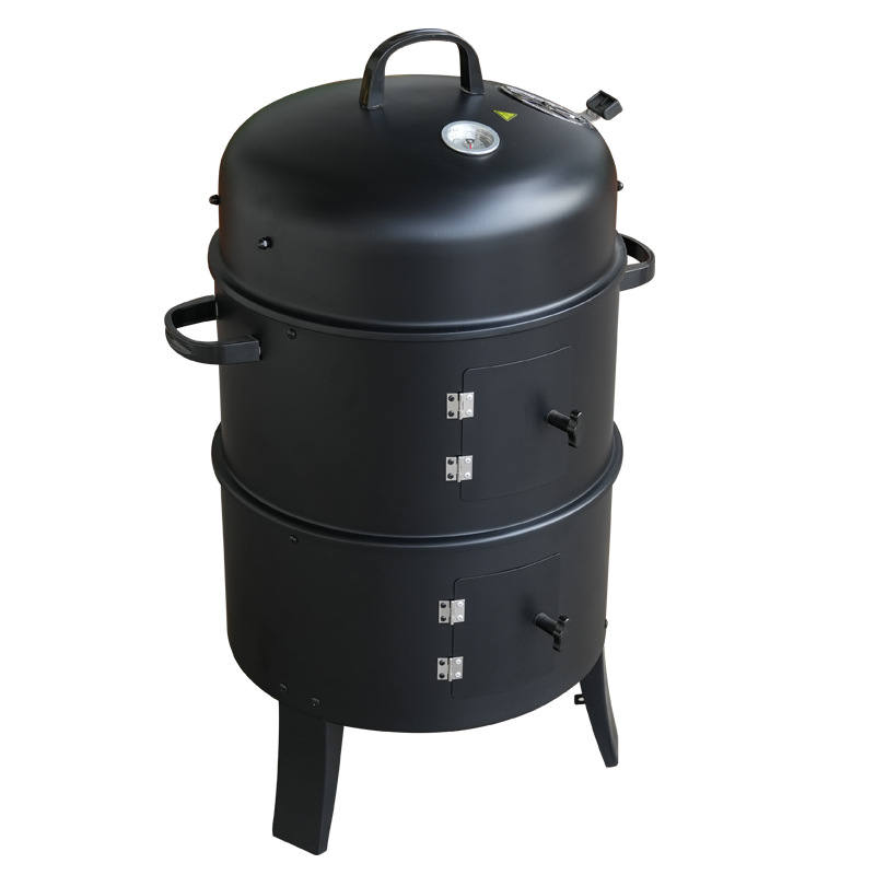 Electric Smoker Bbq - Vertical Charcoal Smoker Grill, Heavy-Duty BBQ