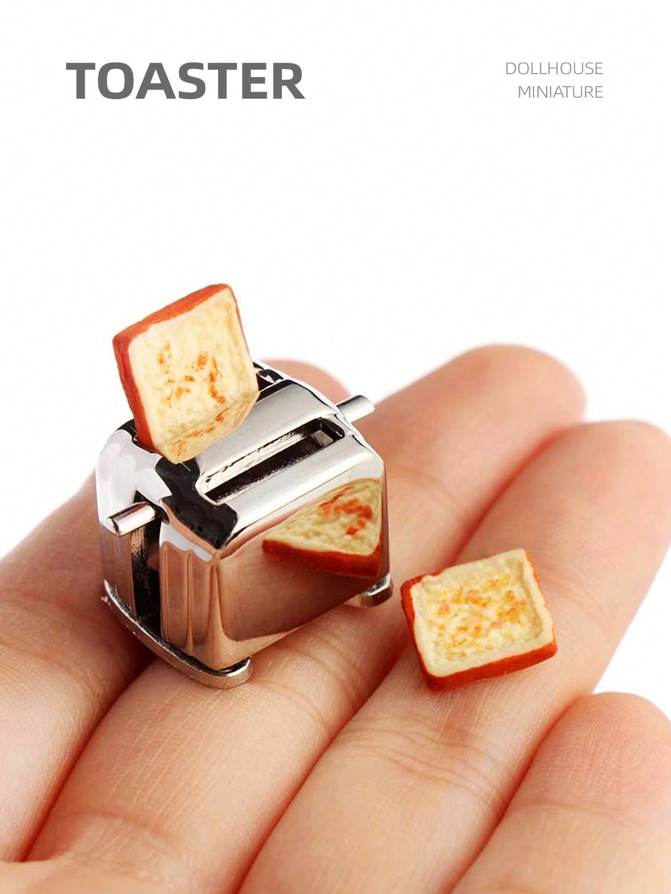 1:12 Dollhouse Miniature Toast - Kitchen Appliances In recension och pris