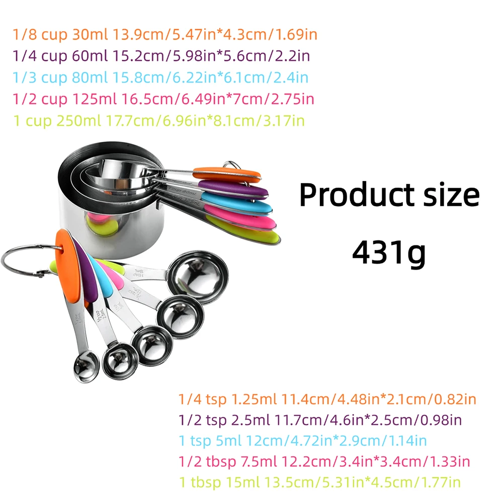 5/10Pcs Stainless Steel Measur - Kitchen Appliances Packages recension och pris