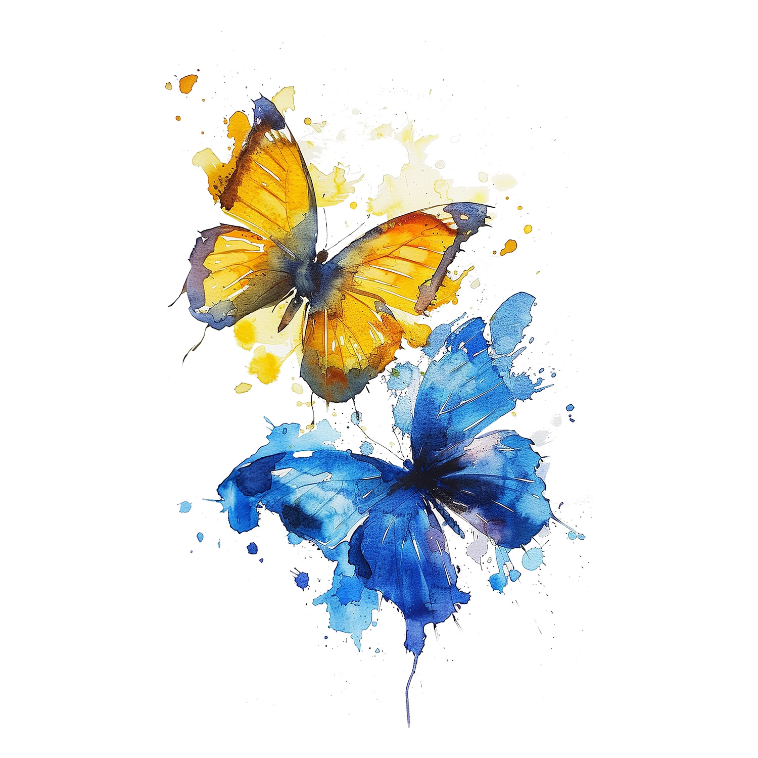 Watercolor Blue & Yellow Butte - Kitchen Appliances Yellow recension och pris