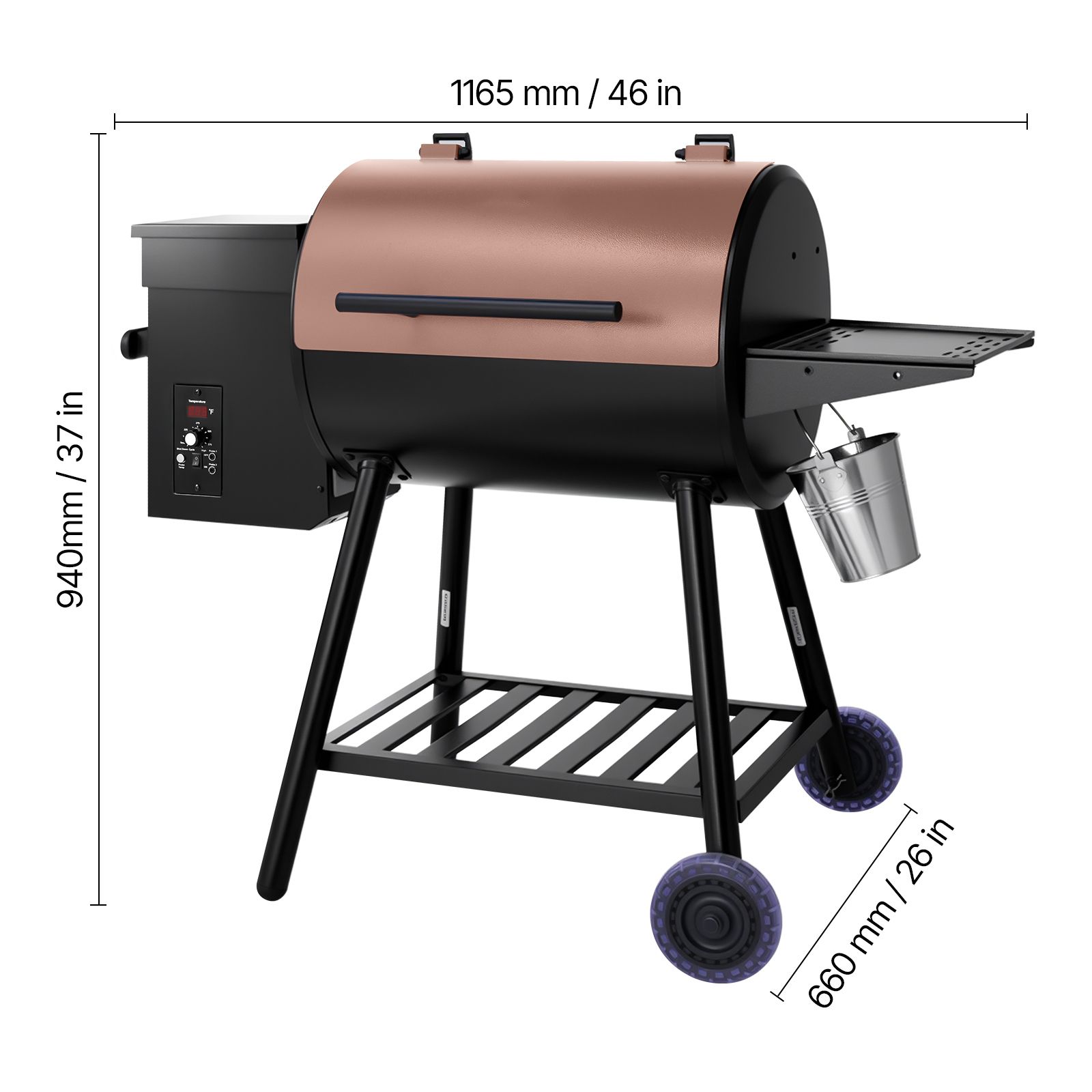 Wood Pellet Grill Smoker, 8 in - Electric Smoker Bbq recension och pris