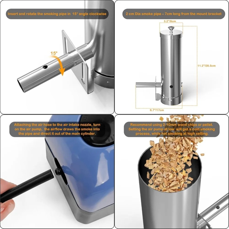 Portable Electric BBQ Smoker w - Electric Smoker Bbq recension och pris