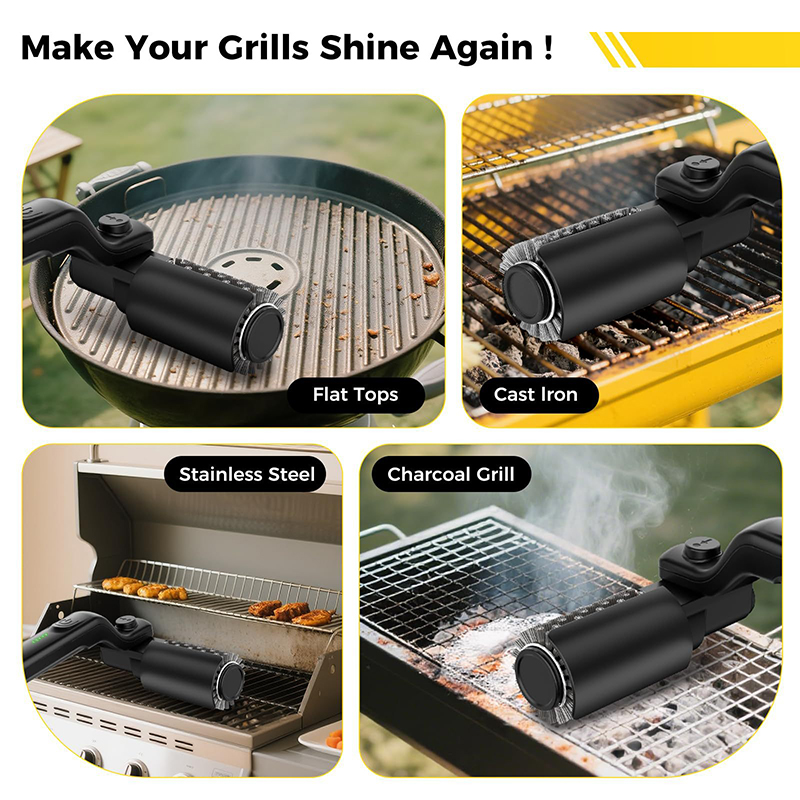 BBQ Grill Brush 3-Speed Settin - Electric Smoker Bbq recension och pris
