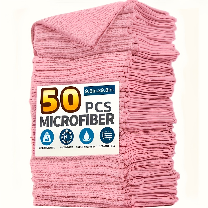 1-50Pcs Light Pink Microfiber  - Kitchen Appliances In recension och pris