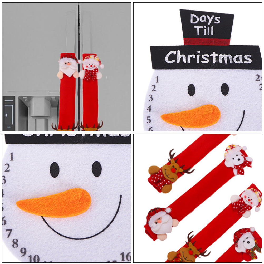 1Set Xmas Handle Cover Soft Co - Kitchen Appliances For.Xmas recension och pris