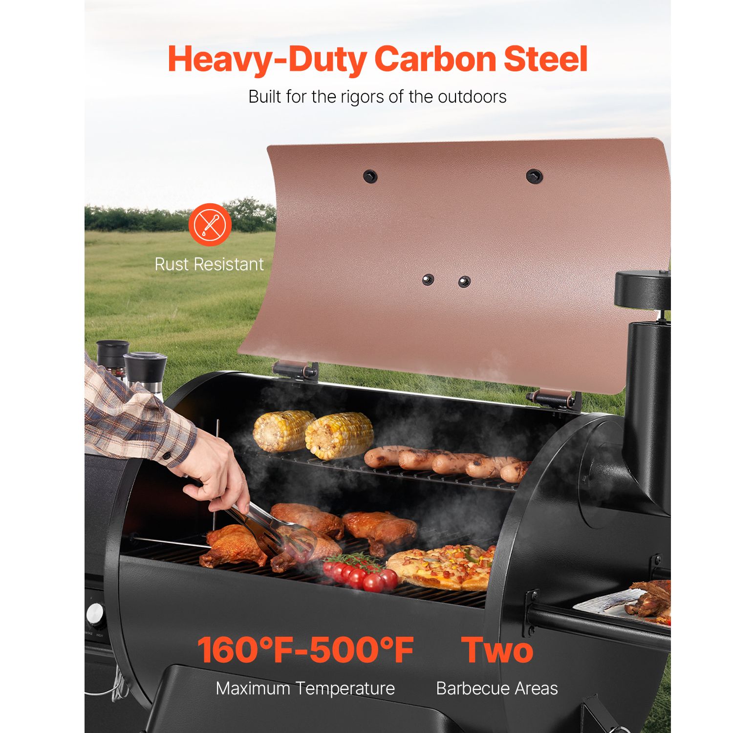Wood Pellet Grill Smoker, 8 in - Electric Smoker Bbq recension och pris